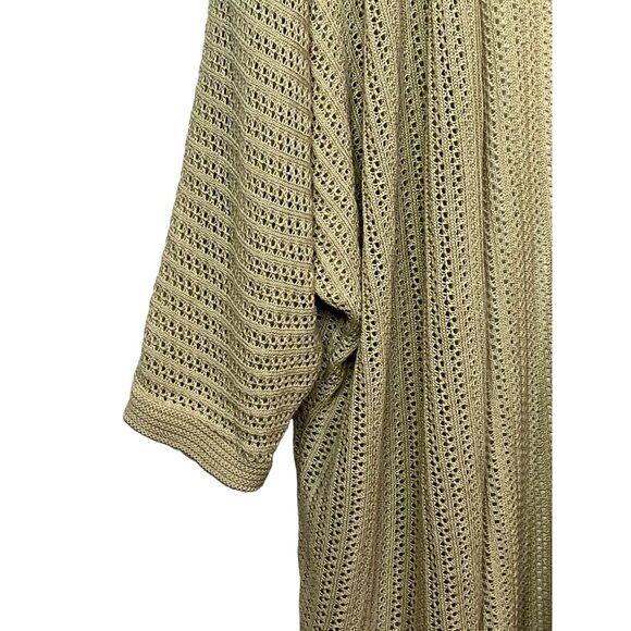 Time and Tru Sweater Womens Plus Size XXL 20 Cardigan Tan Knit Fall Work Casual - Picture 4 of 13